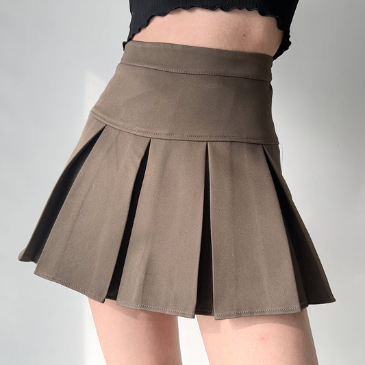 sealbeer - Academia High-Waisted Pleated Skirt