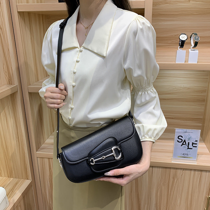 SEALBEER Niche design bag women's new saddle bag fashionable personalized shoulder bag high-end underarm bag women's messenger bag