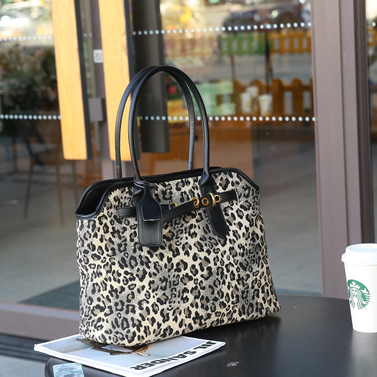 SEALBEER Hot trade New bag women's popular new leopard print handbag large-capacity shoulder bag women's versatile tote bag tide