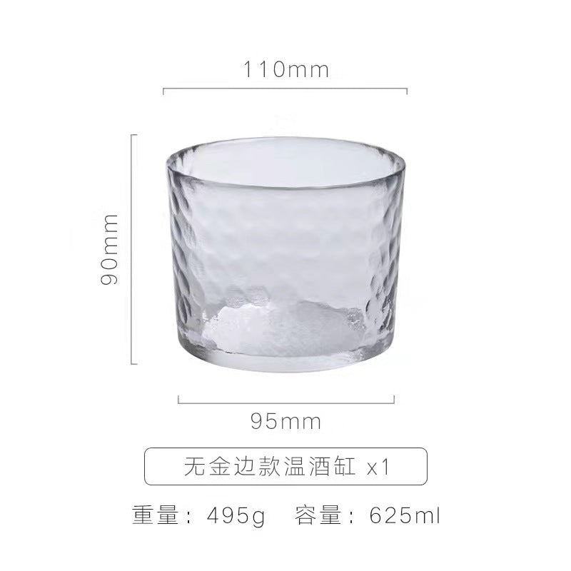 Factory Japanese glass wine jug household wine thermos wine dispenser creative small wine cup Baijiu cup set wholesale