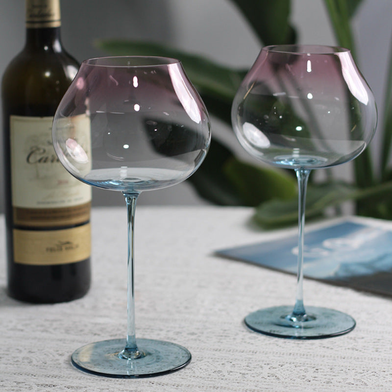 Haiyue crystal red wine glass, high-end light luxury wine glass, high-value creative home goblet ins