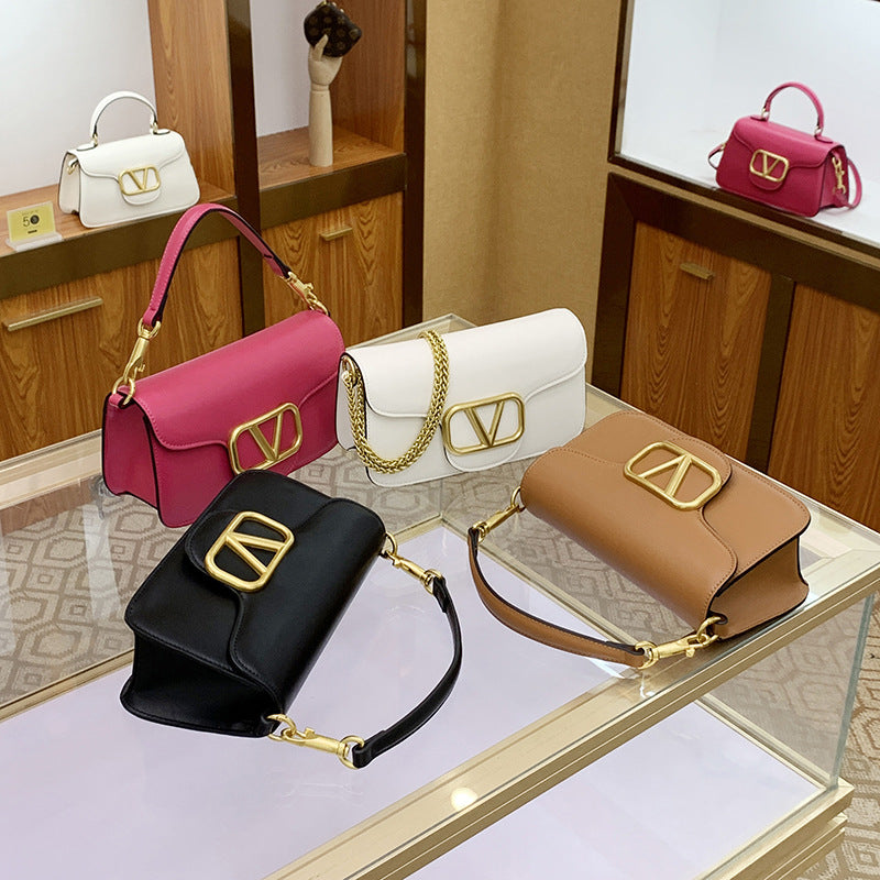 SEALBEER Light luxury women's bags, new armpit bags, high-end chain shoulder bags, fashionable versatile messenger bags, women's baguette bags.