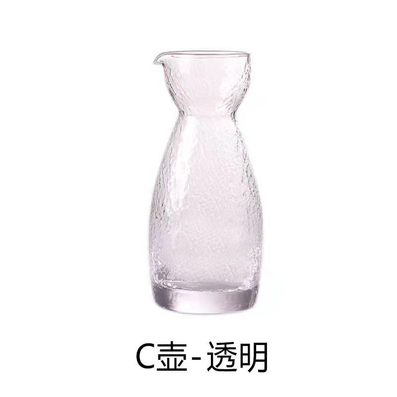 Factory Japanese glass wine jug household wine thermos wine dispenser creative small wine cup Baijiu cup set wholesale