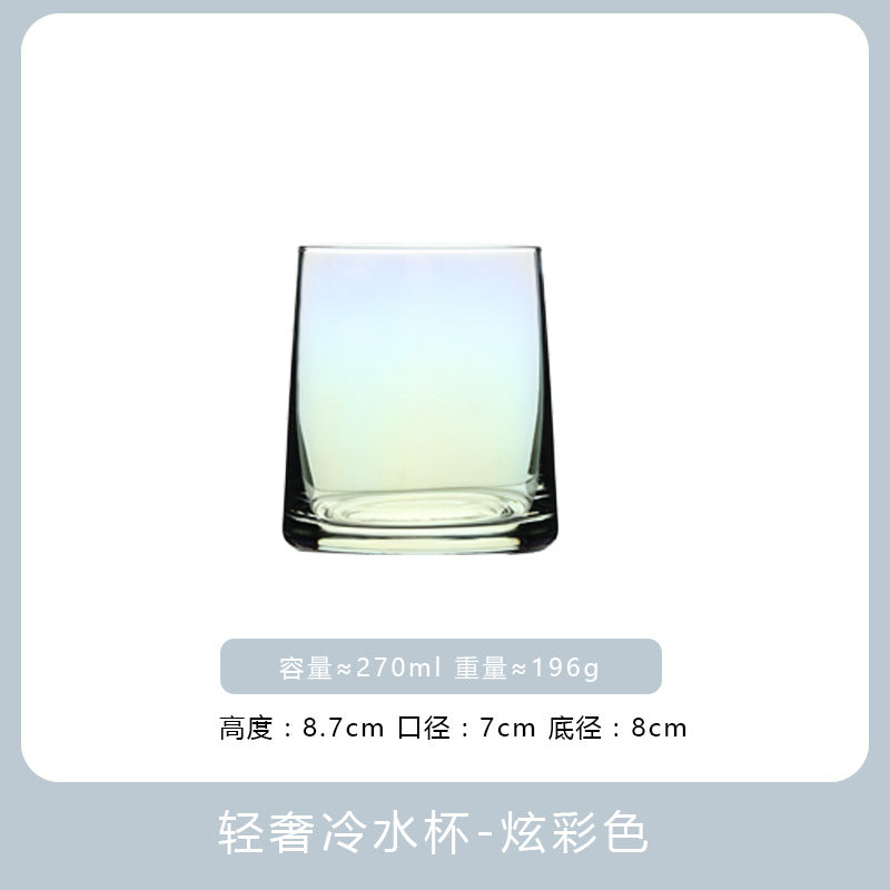 High-value glass water cup set, household juice cup, whiskey glass, homestay hotel mouthwash cup, wholesale cup