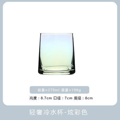 High-value glass water cup set, household juice cup, whiskey glass, homestay hotel mouthwash cup, wholesale cup