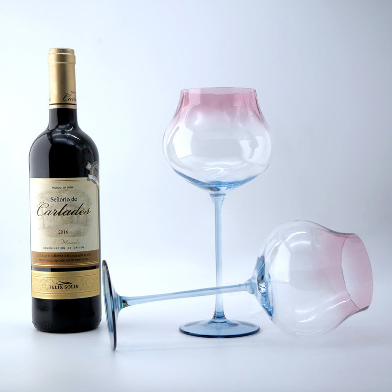 Haiyue crystal red wine glass, high-end light luxury wine glass, high-value creative home goblet ins