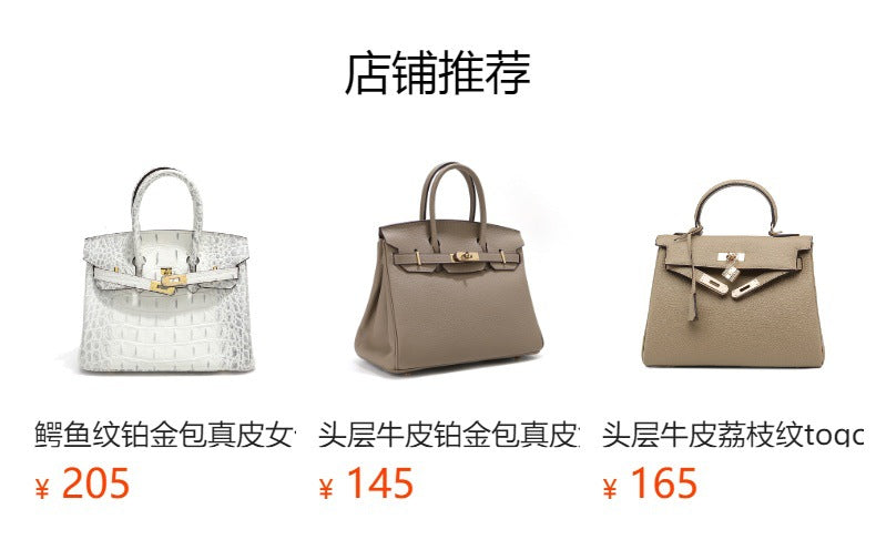 SEALBEER Premium crocodile bone bag cowhide popular new 2025 fashion genuine leather women's bag portable shoulder bag