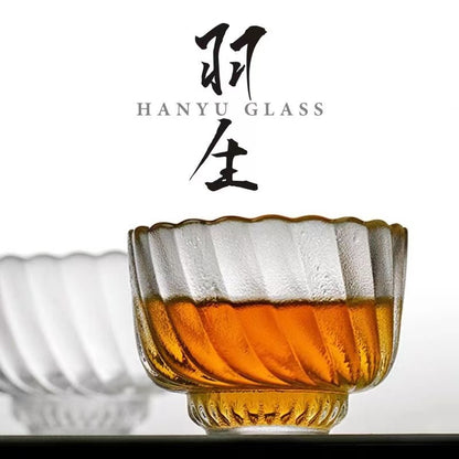 Handmade crystal glass teacup Japanese thickened tea cup master cup wholesale personal kung fu tea set small tea cup