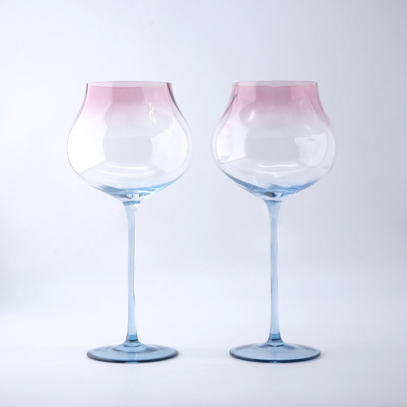 Haiyue crystal red wine glass, high-end light luxury wine glass, high-value creative home goblet ins