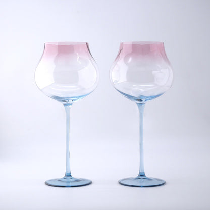 Haiyue crystal red wine glass, high-end light luxury wine glass, high-value creative home goblet ins