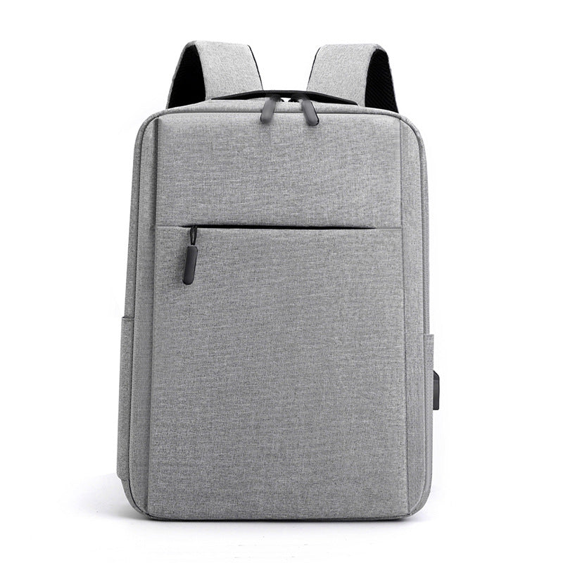 New Backpack Men's Business Casual 15.6-Inch Laptop Bag Printable Logo Student Schoolbag Wholesale