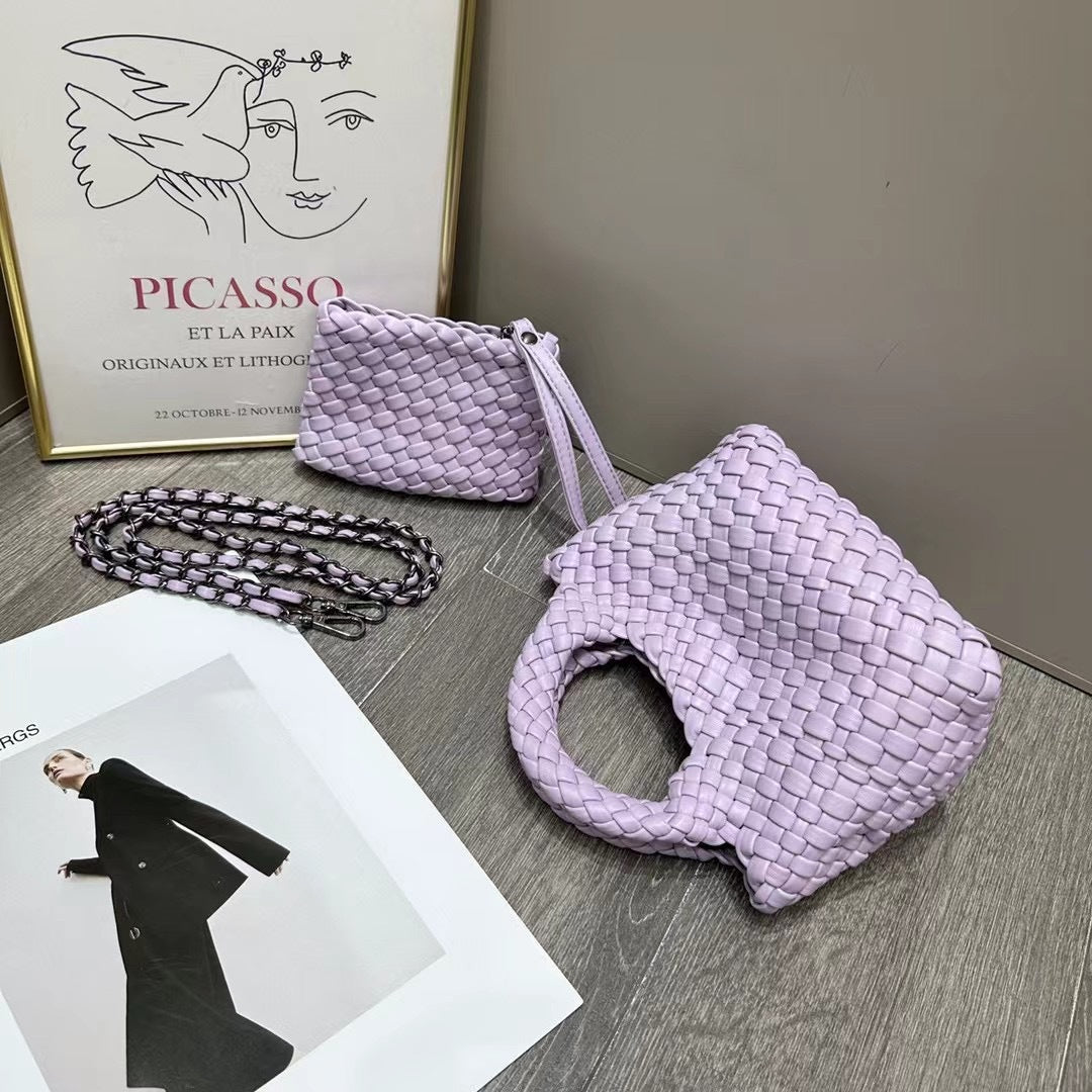 SEALBEER Pure hand-woven vegetable basket bag women's handbag popular new summer high-end mini chain single shoulder oblique span bag