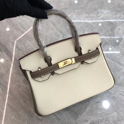 SEALBEER Color matching platinum bag 2025 new bag women's leather bag single shoulder oblique span portable commuter fashion casual bag