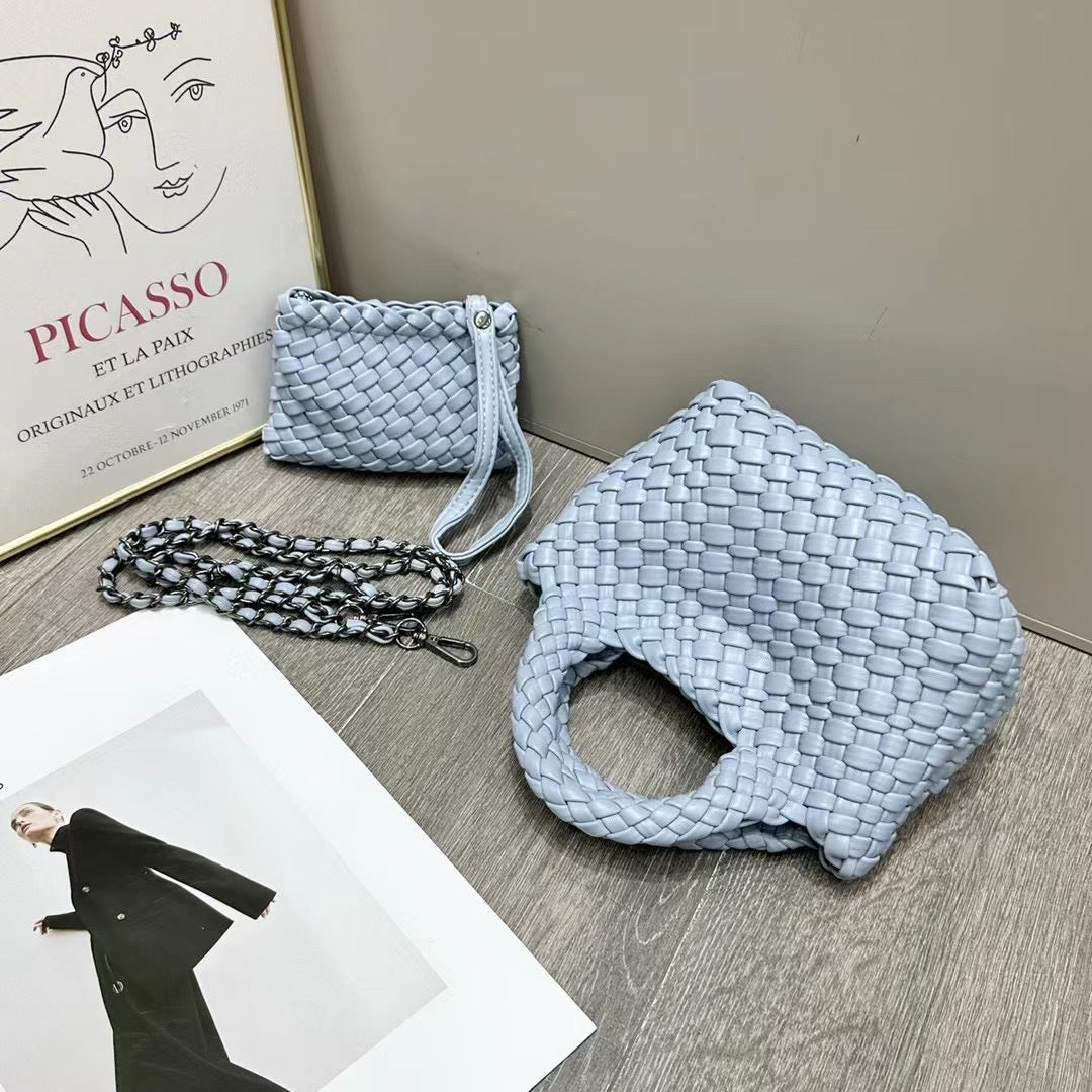 SEALBEER Pure hand-woven vegetable basket bag women's handbag popular new summer high-end mini chain single shoulder oblique span bag