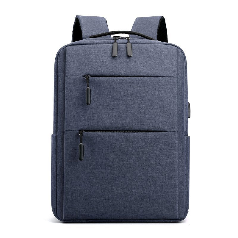 New Backpack Men's Business Casual 15.6-Inch Laptop Bag Printable Logo Student Schoolbag Wholesale