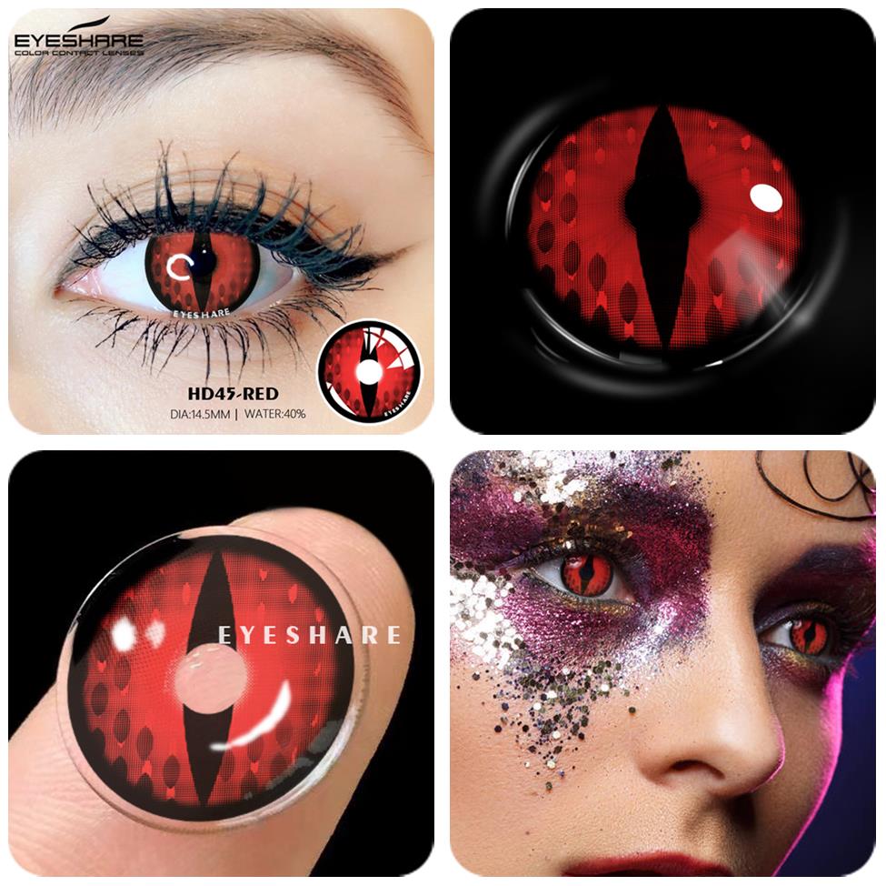 SEALBEER Color Contact Lenses For Eyes Anime Cosplay Colored Lenses Blue Purple Multicolored Lenses Contact Lens Beauty Makeup