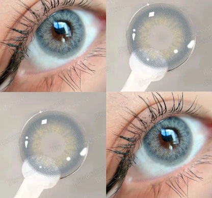 SEALBEER 1 Pair Colored Contact Lenses for Eyes Brown Eye Lens Gray Contact Blue Lenses Green Eye Lenses Natural Eye Contact