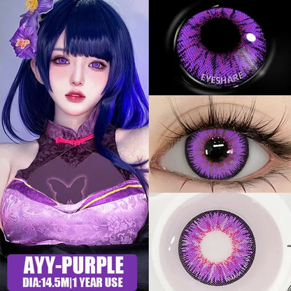 SEALBEER 2pcs Cosplay Anime Lenses for Eyes NEBULA Series Makeup Beauty colored Contact lens Anime Accessories  Cosmetic lense