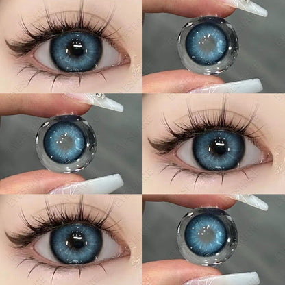 SEALBEER 1 Pair New Colored Contact Lenses for Eyes Red Contacts Lenses Yearly Natural Fashion Blue Eyes Contacts Korean Lenses