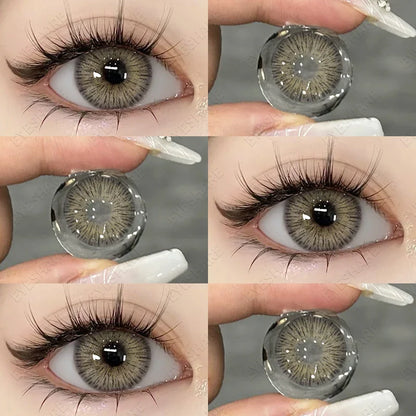 SEALBEER 1Pair Colored Contact Lenses for Eyes Fast Delivery Brown Lenses Gray Pupils Lens Green Eye Lenses Blue Eye Lens Yearly