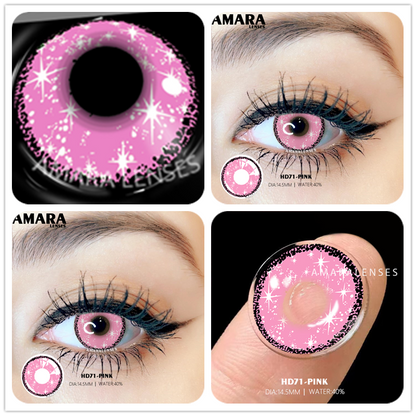 SEALBEER Color Contact Lenses For Eyes 2pcs Anime Cosplay Colored Lenses Blue Crazy Halloween Lenses Contact Lens Beauty Makeup