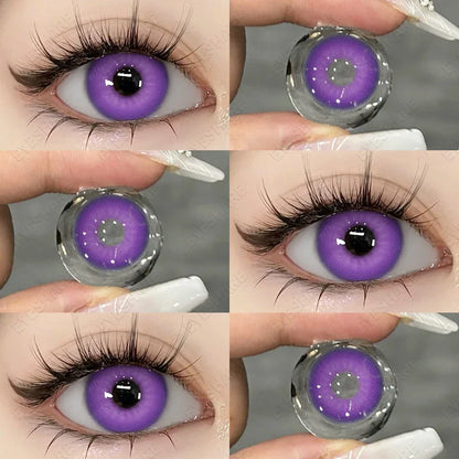 SEALBEER 1Pair Colored Contact Lenses for Eyes Fast Delivery Brown Lenses Gray Pupils Lens Green Eye Lenses Blue Eye Lens Yearly