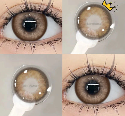 SEALBEER 1 Pair Colored Contact Lenses with Degree Myopia Eye Lenses Gray Contact Blue Lens Green Eye Lenses Wholesale