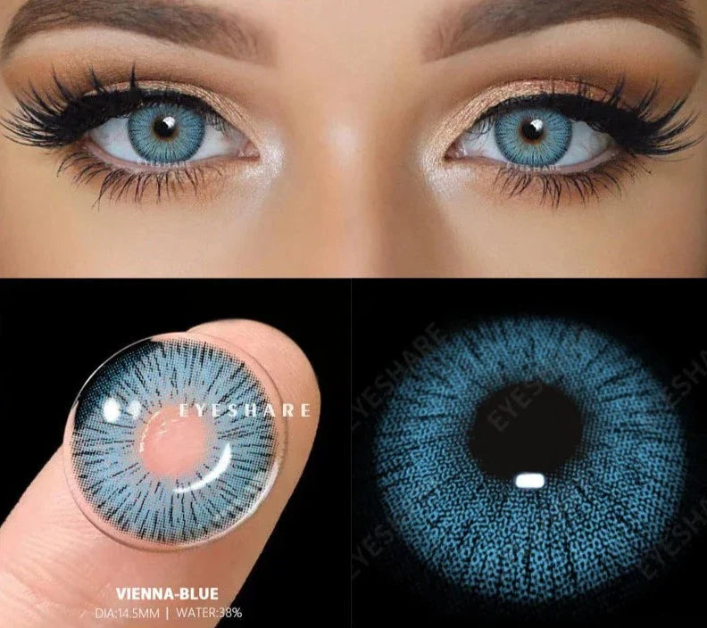 SEALBEER Coloured Contact Lenses for Eyes 1pair Gray Pupils Lens Blue Eye Lenses Green Lens Yearly Brown Contacts Cosmetic Lens