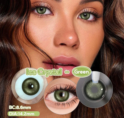 SEALBEER 1 Pair Colored Contact Lenses with Degree Myopia Lenses Natural Look Eye Contact Prescription Lenses