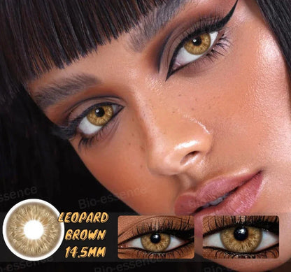 SEALBEER 1 Pair Colored Contact Lenses Natural Lens Brown Eye Lenses Gray Contact Blue Lenses Green Eye Lenses Big Eye Lenses