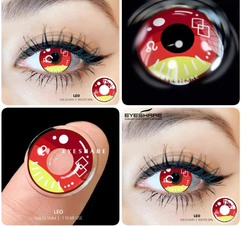 SEALBEER 1 Pair Colored Contact Lenses For Eyes New Cosplay Colored Lenses Halloween Contacts Cosmetics Pupils Eye Color Lens