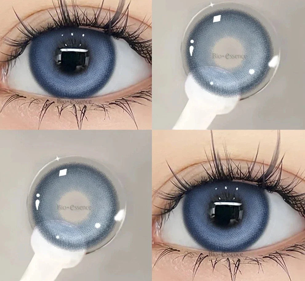 SEALBEER 1 Pair Korean Lenses Colored Contact Lenses with Degree Myopia Lenses Blue Eye Lens Graduated Contact Lenses