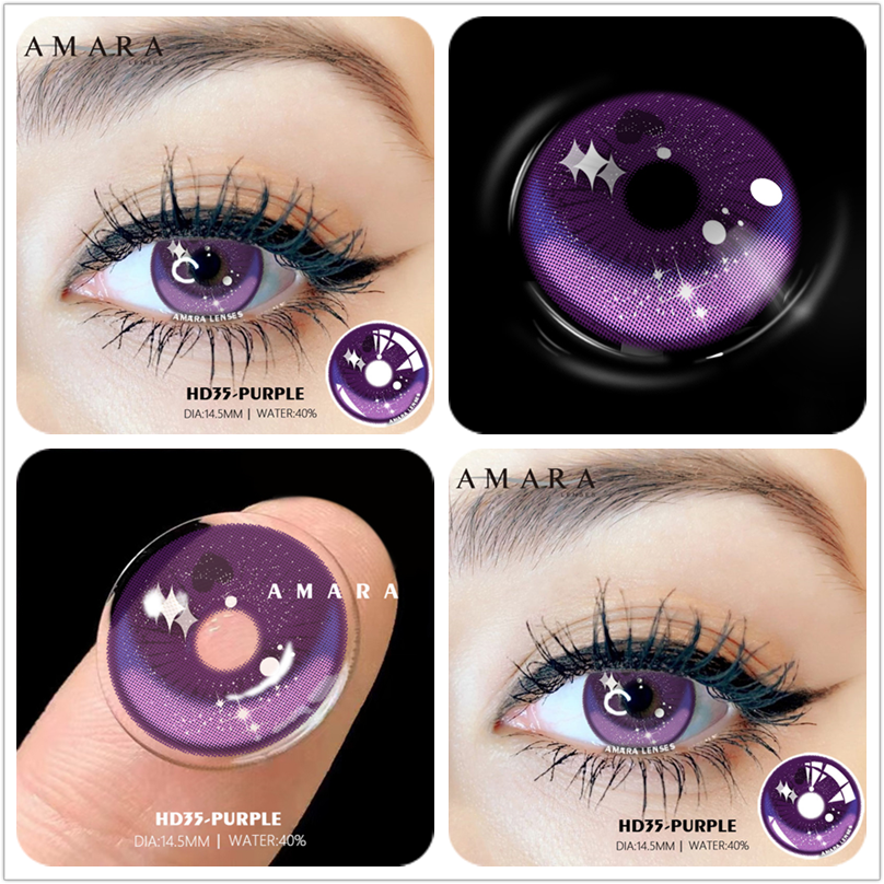 SEALBEER Color Contact Lenses For Eyes 2pcs Anime Cosplay Colored Lenses Blue Crazy Halloween Lenses Contact Lens Beauty Makeup