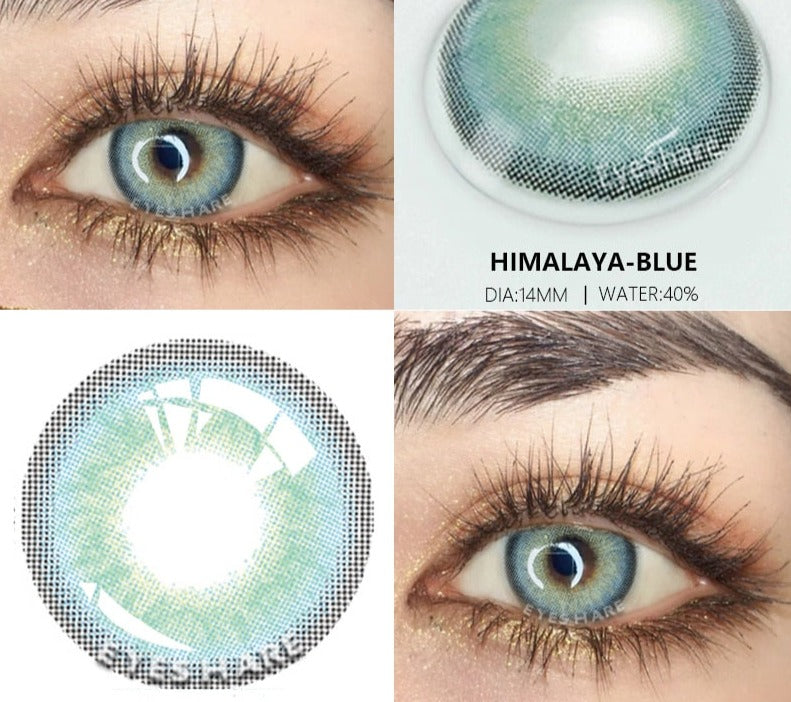 SEALBEER Color Lens Eyes 2pcs Natural Color Contact Lenses For Eyes Yearly Beauty Contact Lenses Eye Cosmetic blue Color Lens