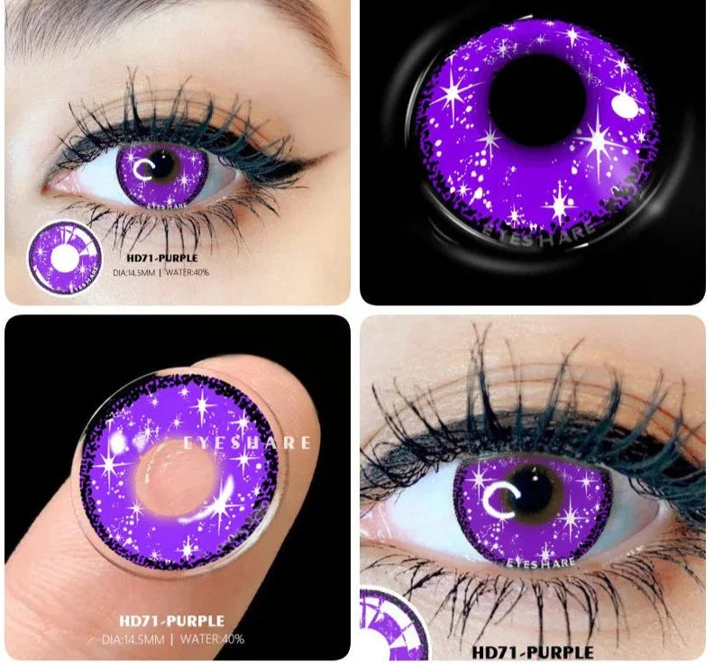 SEALBEER 1 Pair Colored Contact Lenses For Eyes New Cosplay Colored Lenses Halloween Contacts Cosmetics Pupils Eye Color Lens