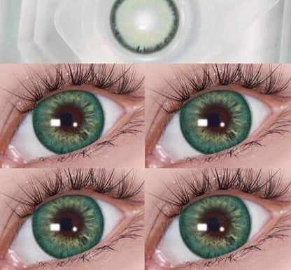 SEALBEER 1 Pair Colored Contact Lenses with Degree Myopia Eye Lenses Gray Contact Blue Lens Green Eye Lenses Wholesale