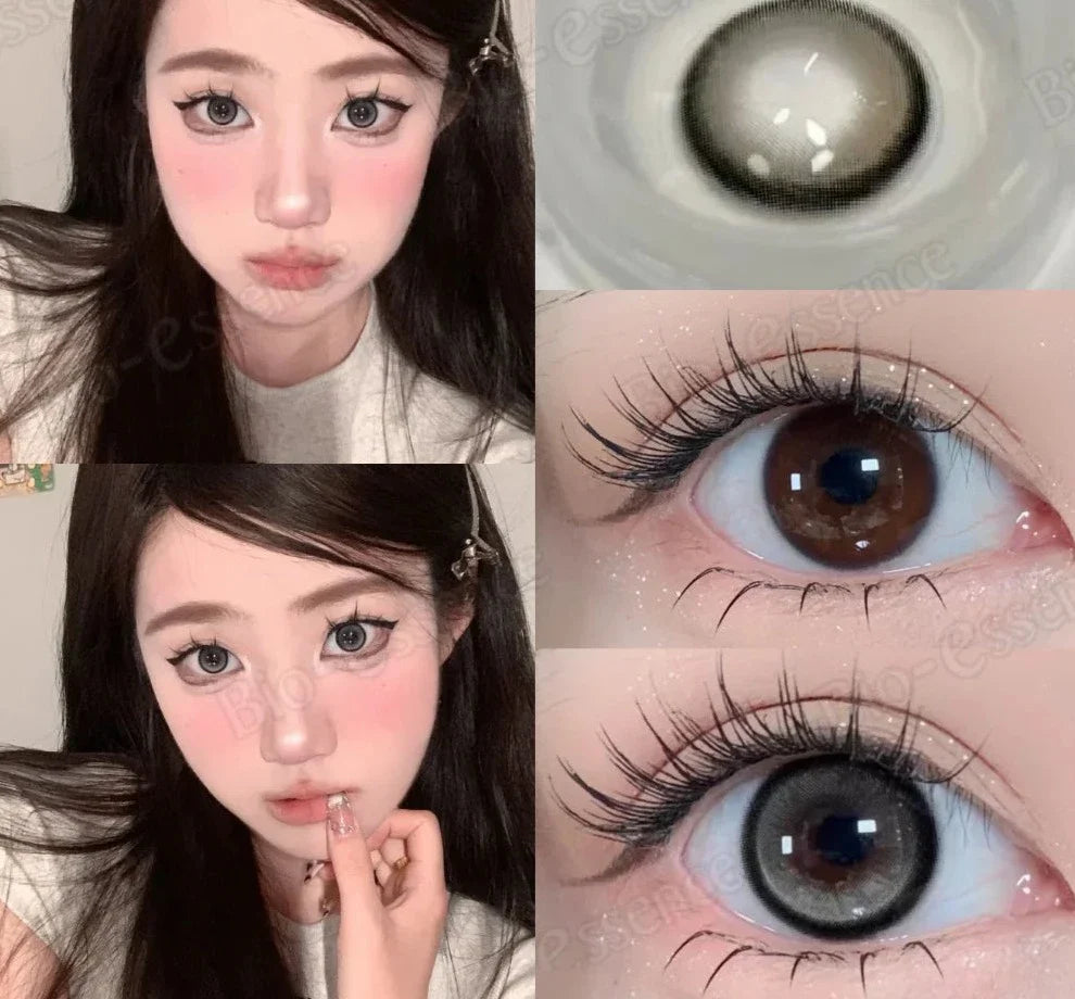 SEALBEER 1 Pair Colorcon Korean Lenses Colored Contact Lenses with Degree Myopia Lenses Y2K Lenses Green Eye Lenses