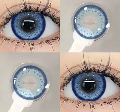 SEALBEER 1 Pair Korean Lenses Colored Contact Lenses with Degree Myopia Lenses Blue Eye Lens Graduated Contact Lenses