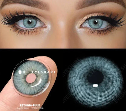 SEALBEER Coloured Contact Lenses for Eyes 1pair Gray Pupils Lens Blue Eye Lenses Green Lens Yearly Brown Contacts Cosmetic Lens