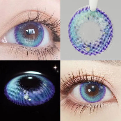 SEALBEER 1Pair Myopia Color Contact Lenses Color Lens Eyes Lentillas Verdes Naturales Lenses With Diopters Fog Pearl Lenses