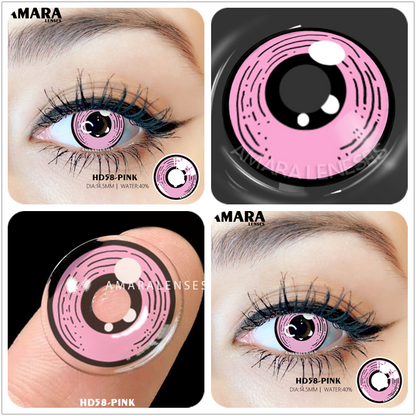 SEALBEER Color Contact Lenses For Eyes 2pcs Anime Cosplay Colored Lenses Blue Crazy Halloween Lenses Contact Lens Beauty Makeup