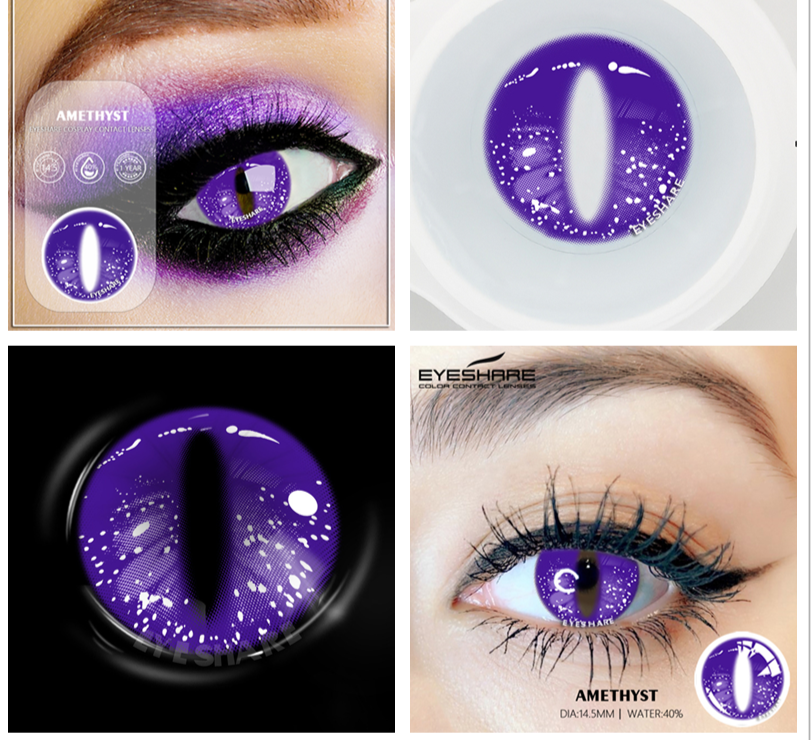 SEALBEER 2pcs Colored Contact Lenses For Eyes Cosplay Colored Lenses Blue Contact Lens Yearly Beautiful Pupil Eyes Contact Lens