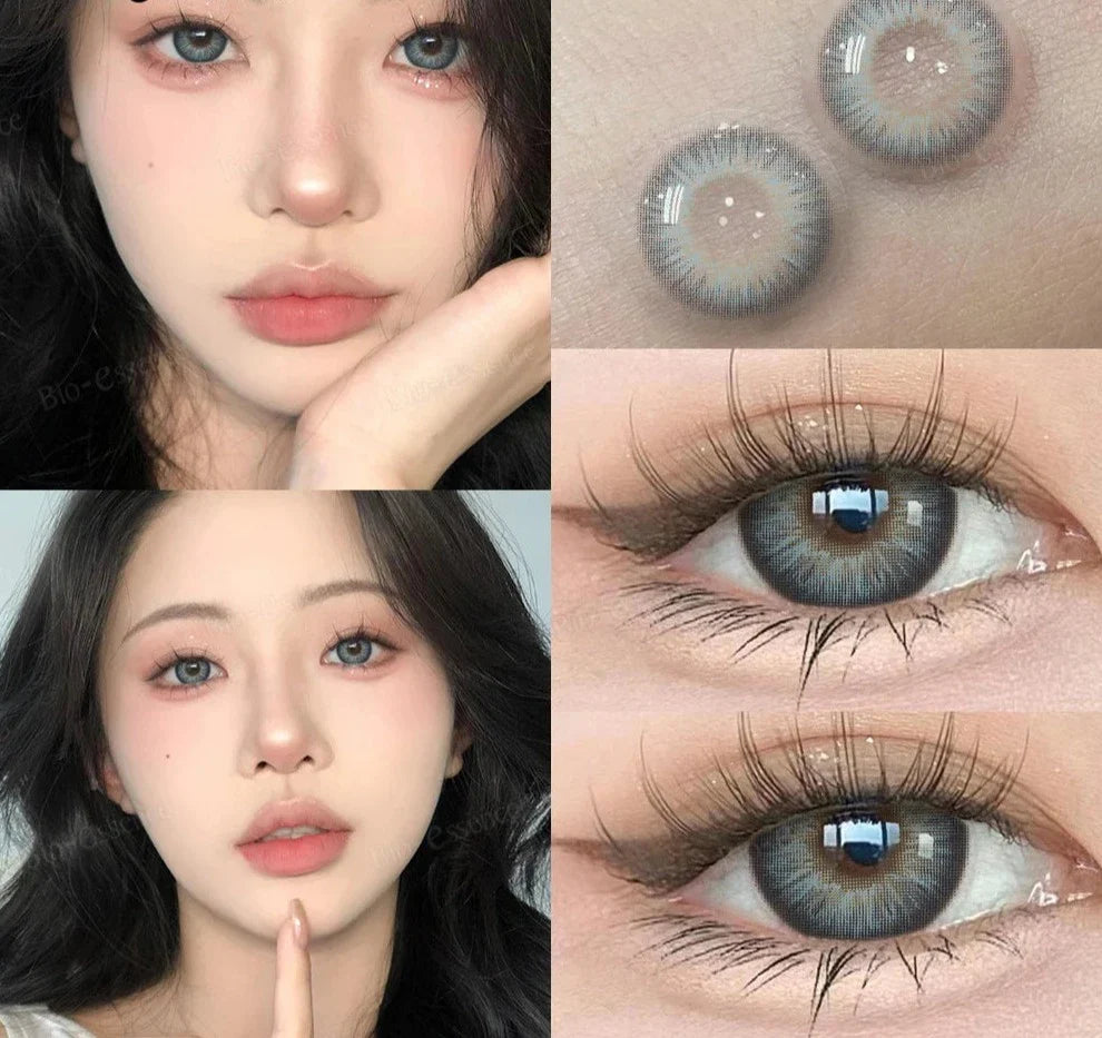 SEALBEER Pink Lenses Colorcon Korean Lenses Colored Contact Lenses Fashion Lenses Myopia Lenses with Degree 0~-6.00