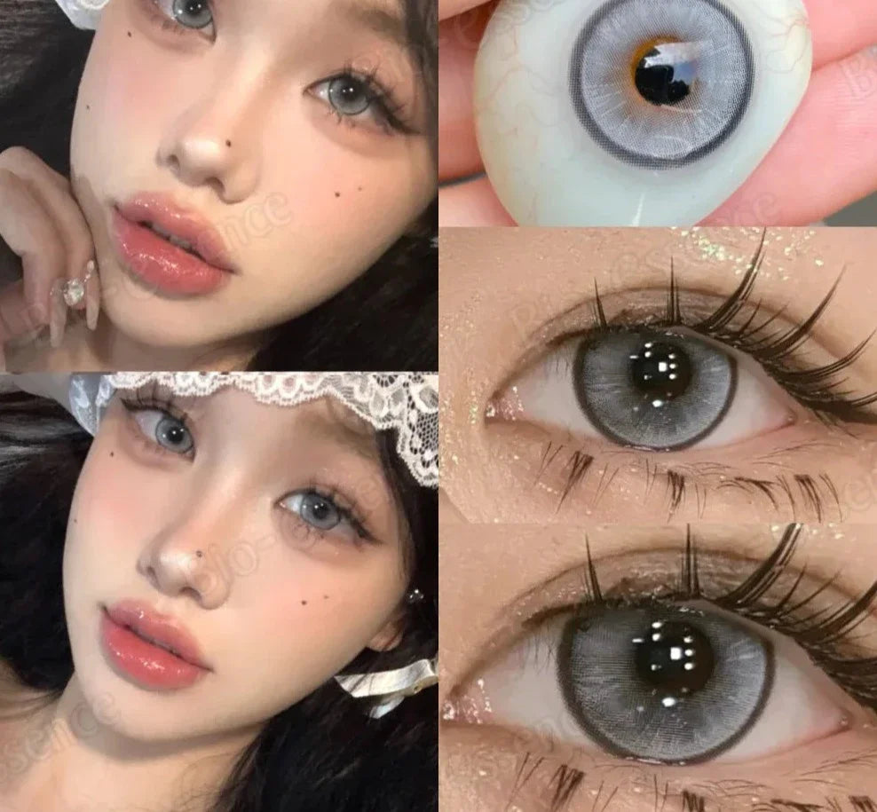 SEALBEER 1 Pair Colorcon Korean Lenses Colored Contact Lenses with Degree Myopia Lenses Y2K Lenses Green Eye Lenses