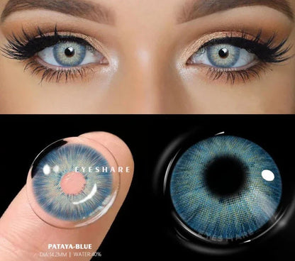 SEALBEER Coloured Contact Lenses for Eyes 1pair Gray Pupils Lens Blue Eye Lenses Green Lens Yearly Brown Contacts Cosmetic Lens