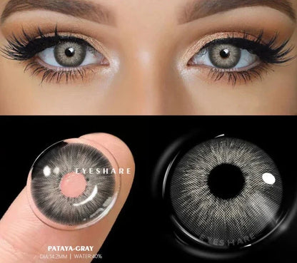 SEALBEER Coloured Contact Lenses for Eyes 1pair Gray Pupils Lens Blue Eye Lenses Green Lens Yearly Brown Contacts Cosmetic Lens