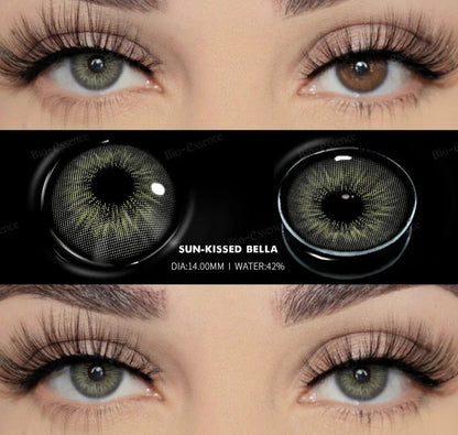 SEALBEER 1 Pair Colored Contact Lenses for Eyes for Dark Eyes Gray Contact Blue Lenses Natural Eye Contact Fashion Lenses