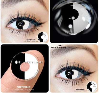 SEALBEER 1 Pair Colored Contact Lenses For Eyes New Cosplay Colored Lenses Halloween Contacts Cosmetics Pupils Eye Color Lens