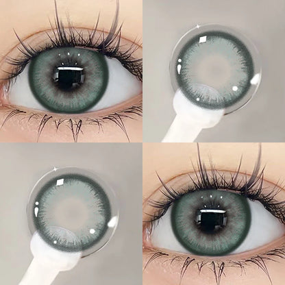 SEALBEER 1 Pair Korean Lenses Colored Contact Lenses with Degree Myopia Lenses Blue Eye Lens Graduated Contact Lenses