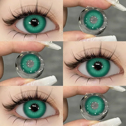 SEALBEER 1Pair Colored Contact Lenses for Eyes Fast Delivery Brown Lenses Gray Pupils Lens Green Eye Lenses Blue Eye Lens Yearly